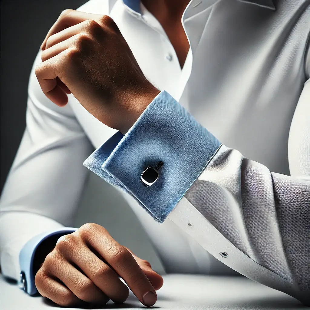 Attachable French Cuff-Light Blue