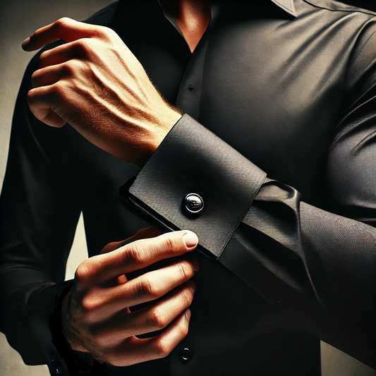 Attachable French Cuff-Black